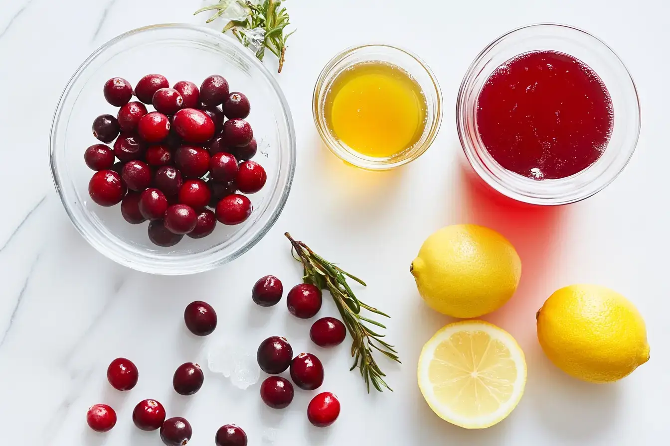 Ingredients for Cranberry Juice