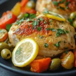 Baked Chicken with Green Olives
