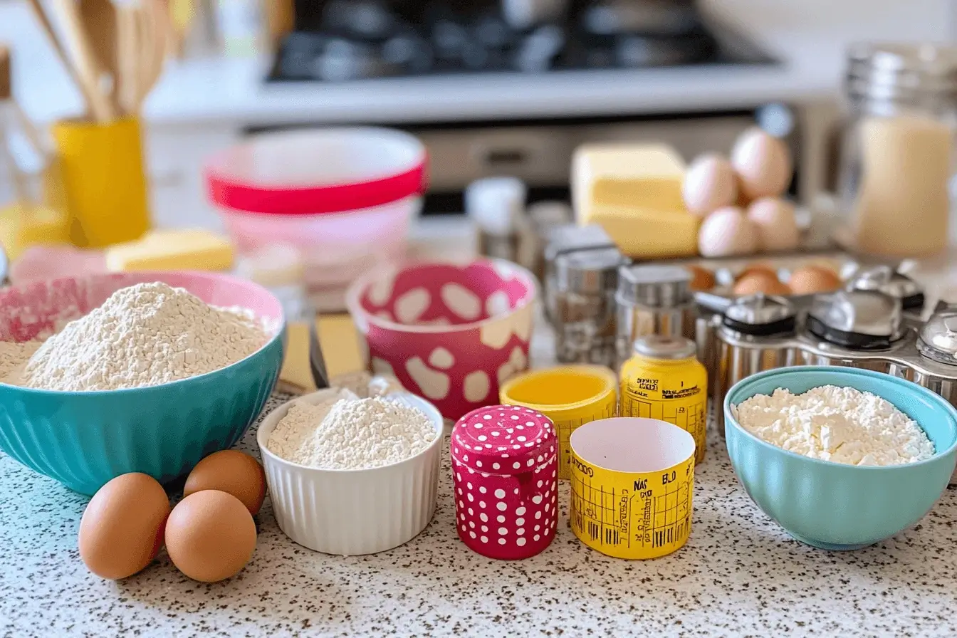 Ingredients for Barbie Cake