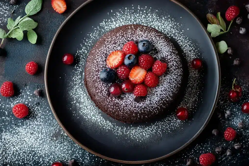 Rich Black Cocoa Chocolate Cake