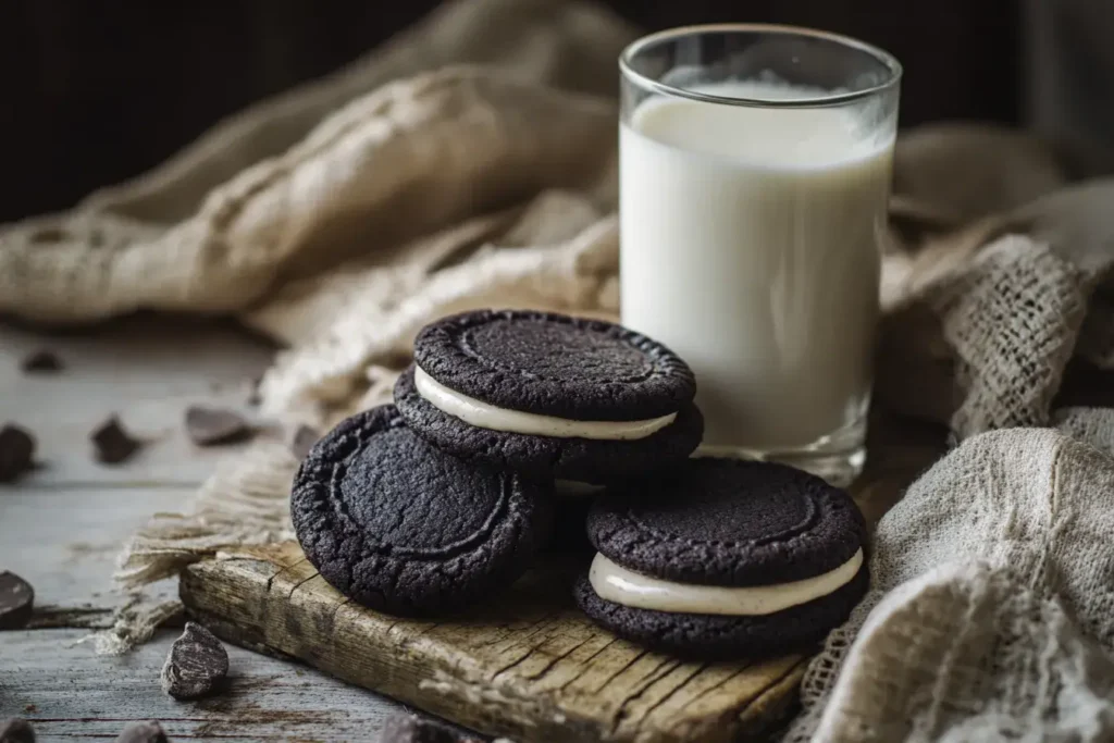 Oreo-Inspired Black Cocoa Cookies