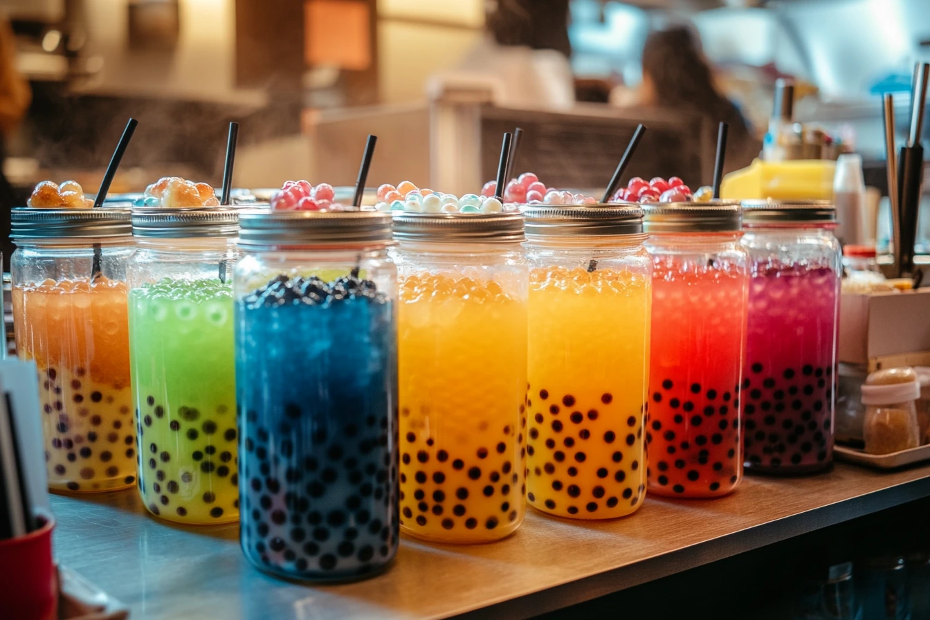 Traditional Bubble Tea Shop in Taiwan