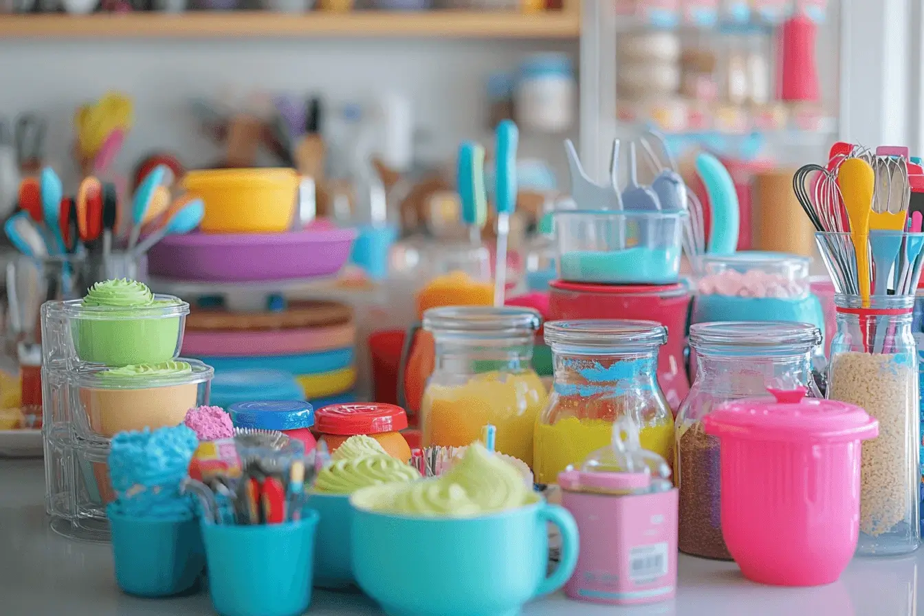 Ingredients and Tools for Cake