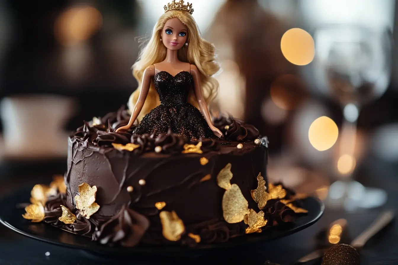 Chocolate Barbie Cake