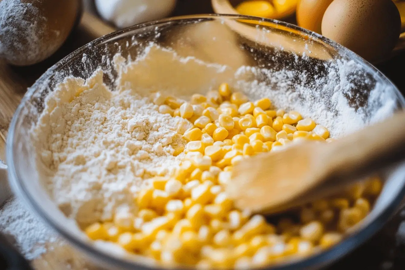 Preparing Corn Nuggets Batter