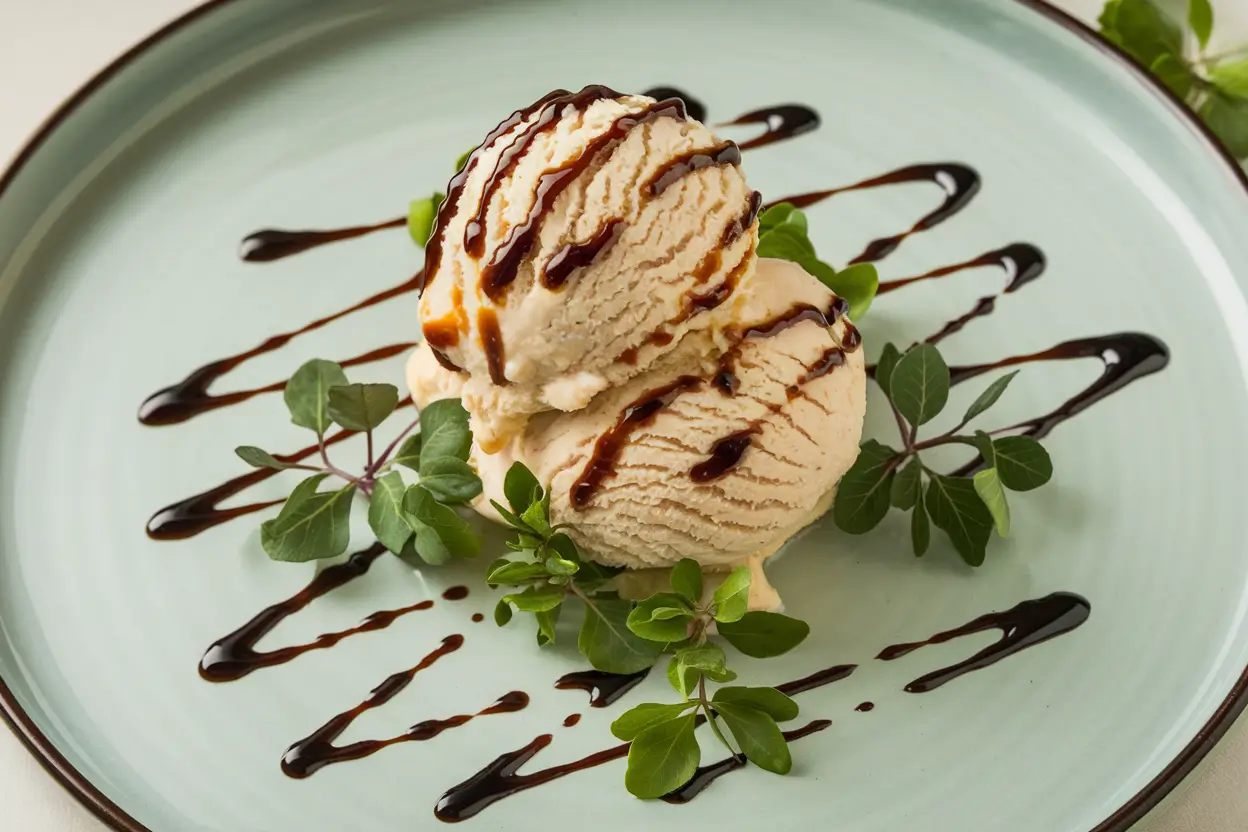 Plated Chicken Ice Cream