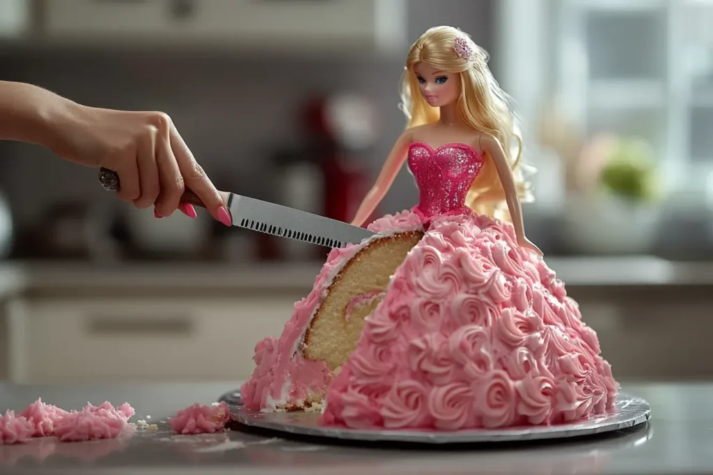 How to Cut a Barbie Dress Cake Guide