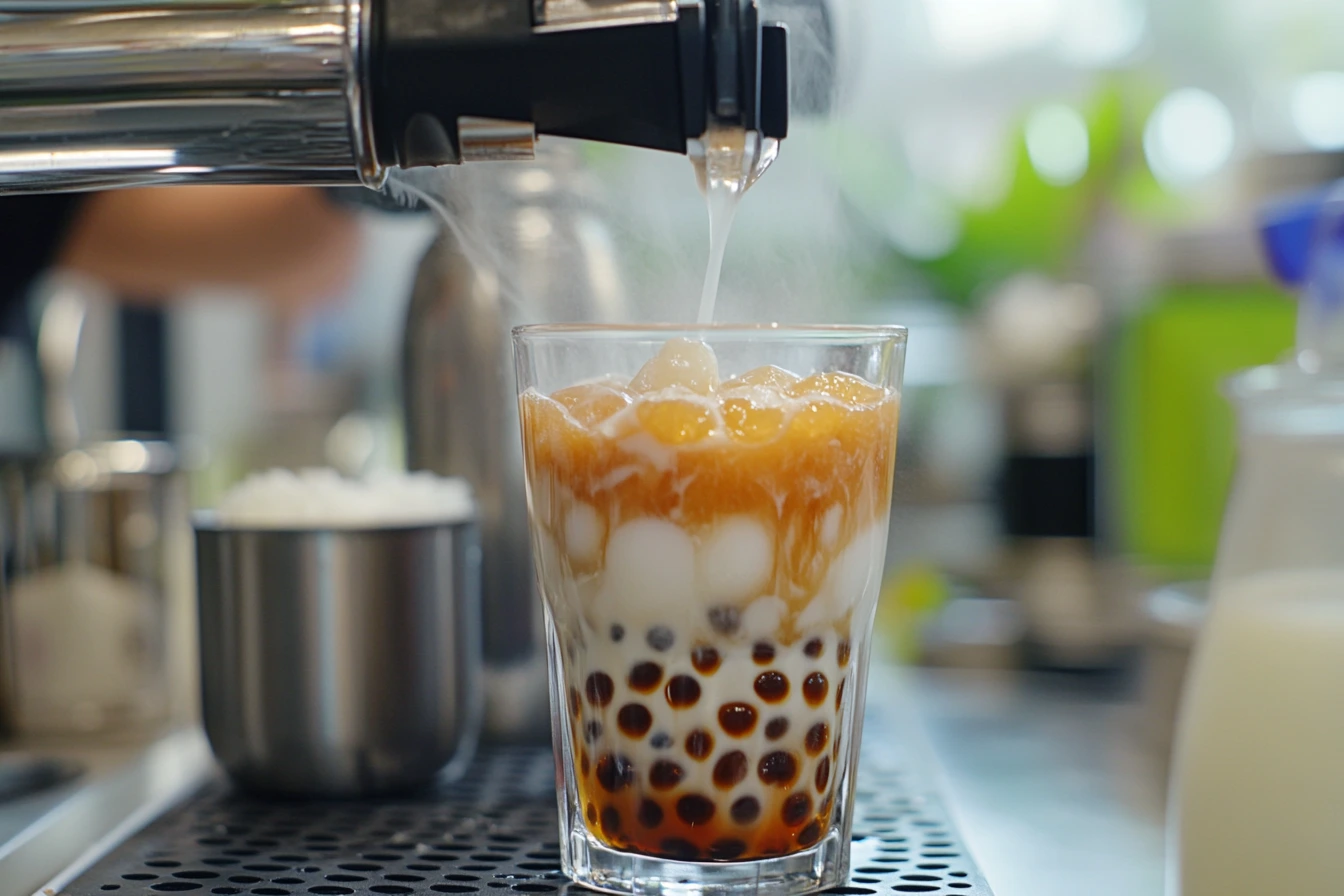 Making Bubble Tea at recipe Home