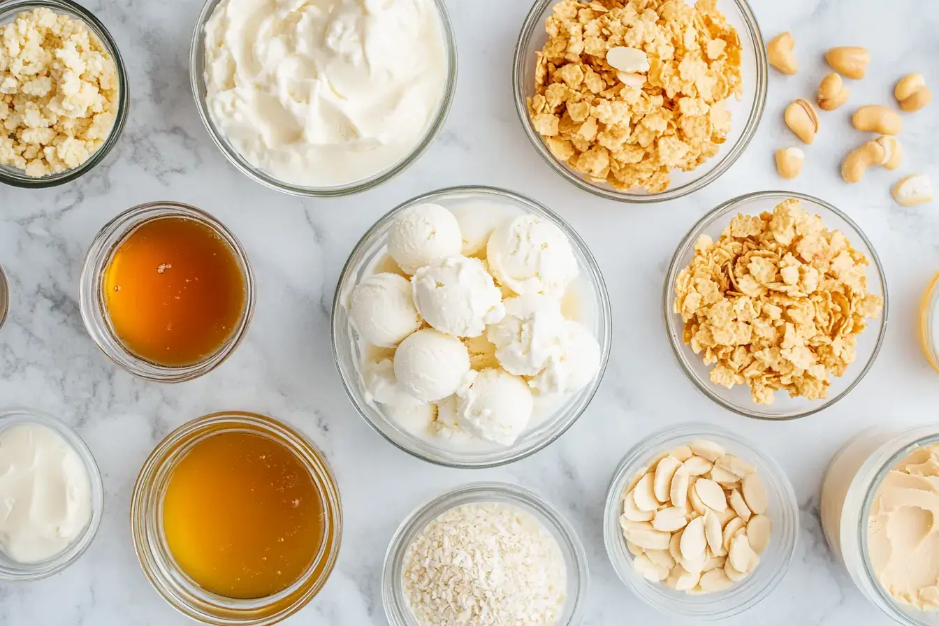 Ingredients for Fried Chicken Ice Cream