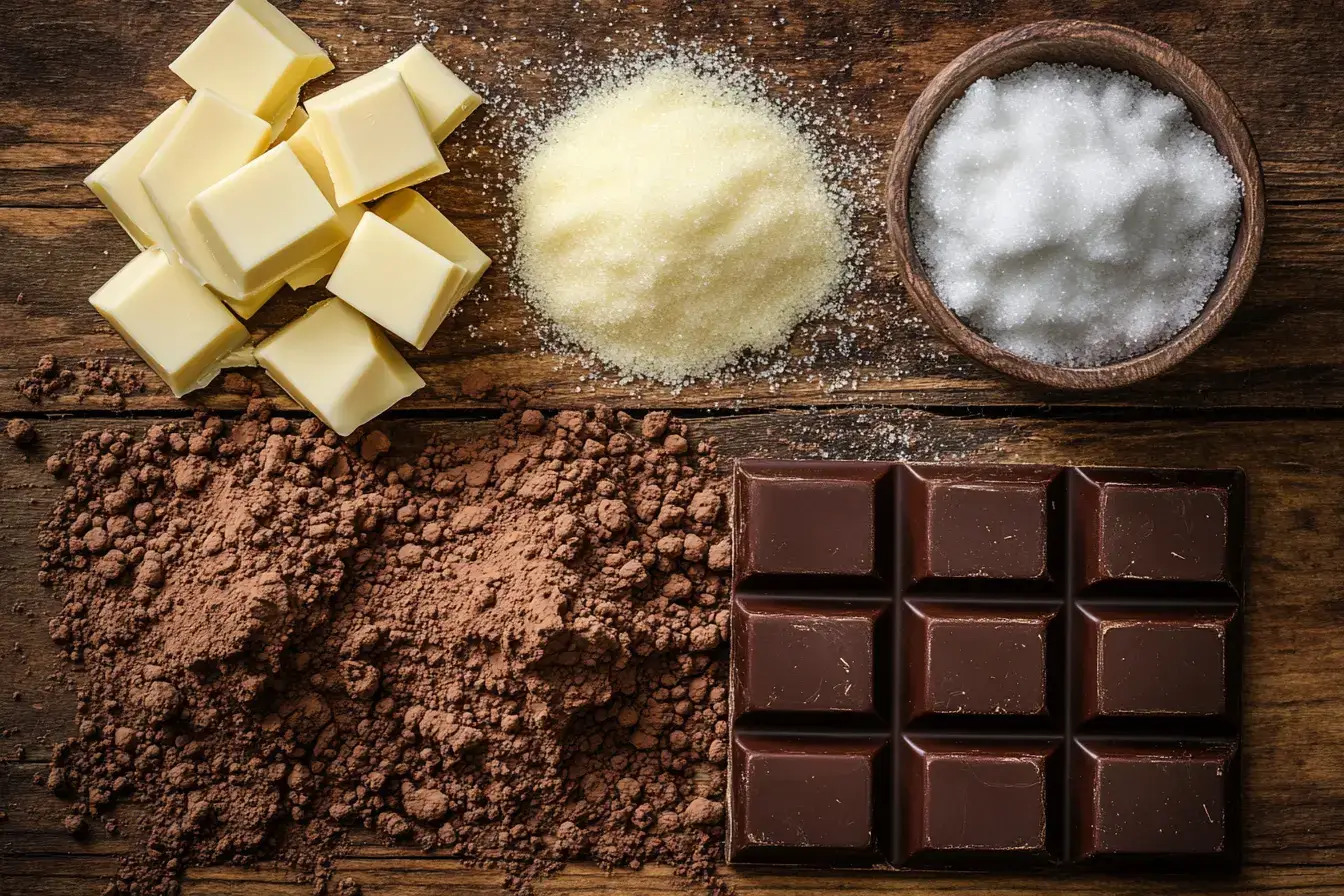 Ingredients for the First Chocolate Bar