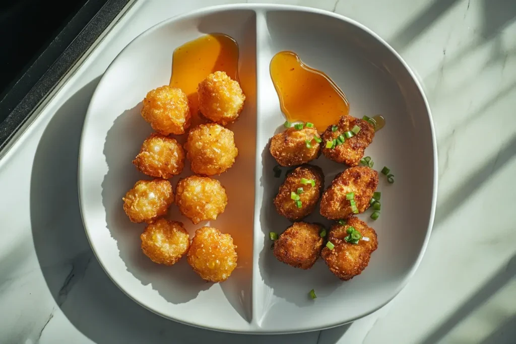 Modern variations of corn nuggets: sweet and savory
