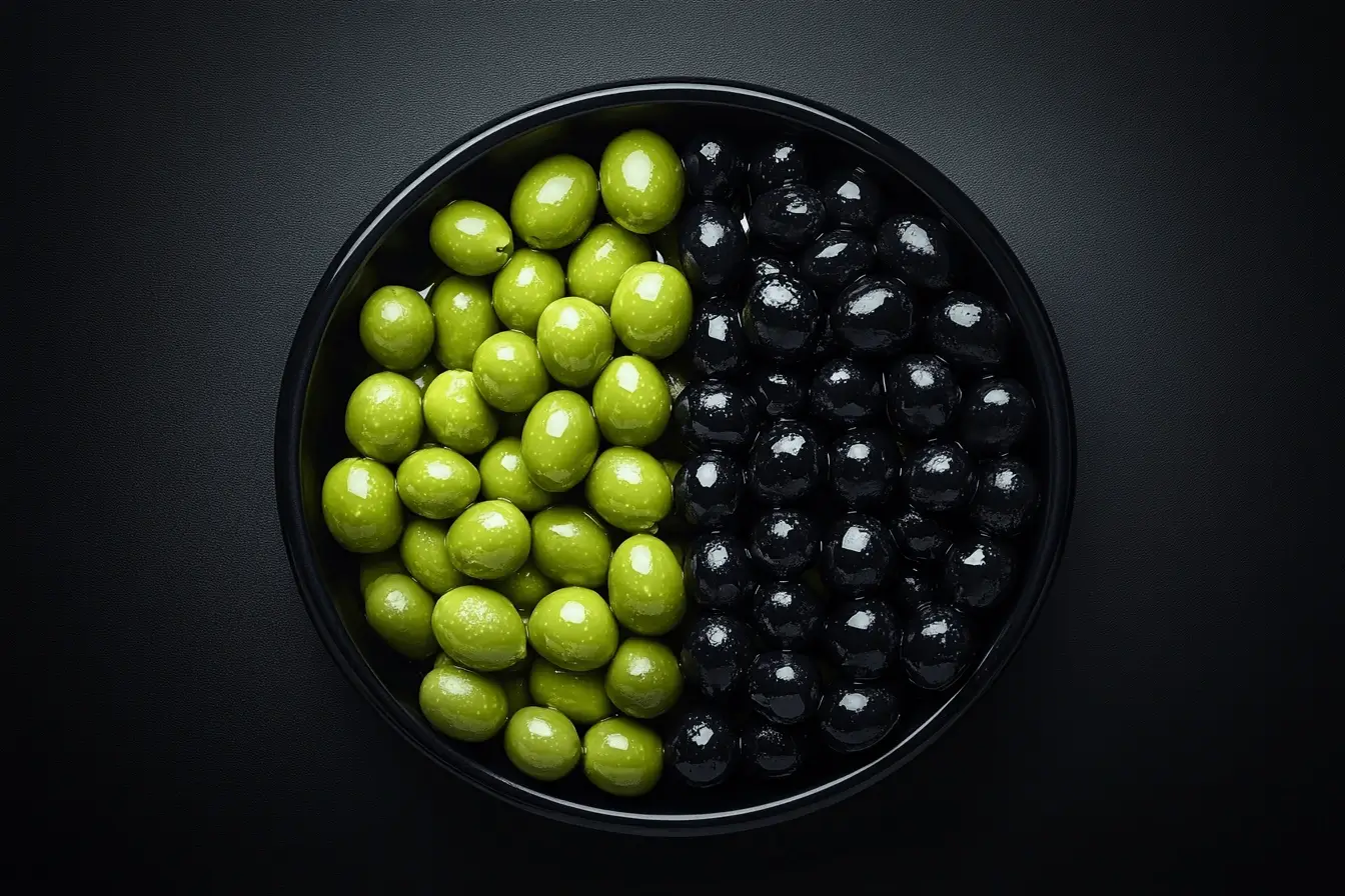 Green vs Black Olives Cover