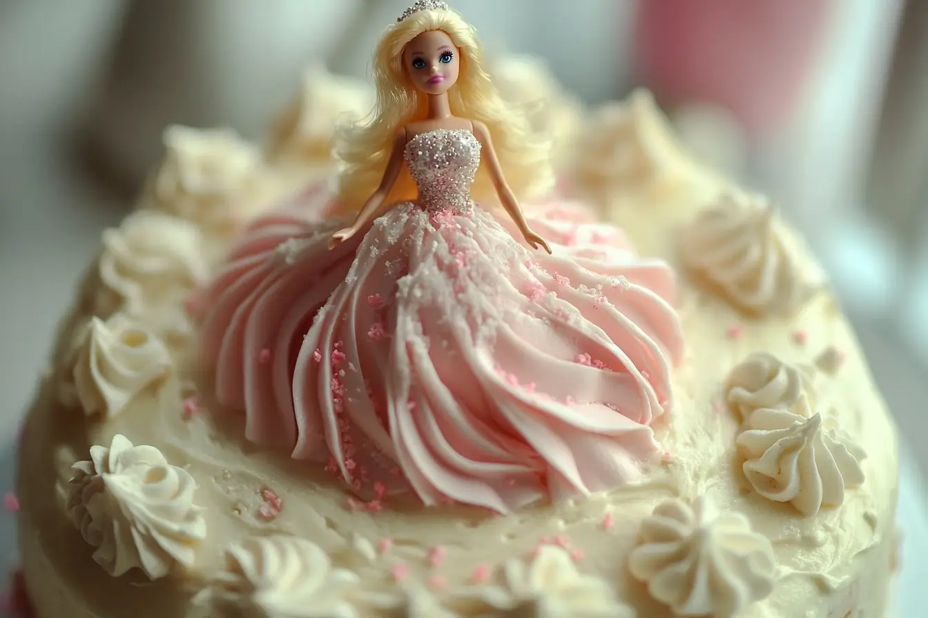 Vanilla Barbie Cake