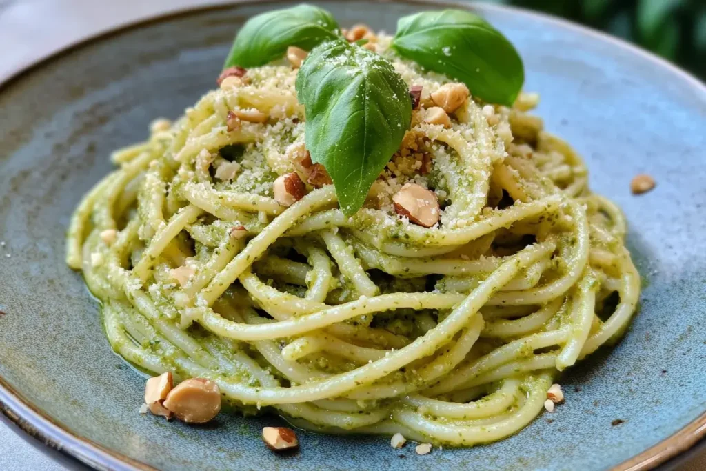 Creamy Hazelnut Pesto Pasta with Fresh Herbs